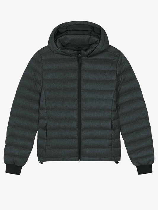 Damen Steppjacke im Woll-Look | komplett aus recycelten Materialen gefertigt