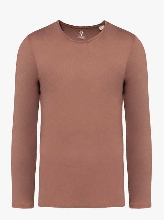 Ausgewaschenes Herren Langarmshirt aus Bio-Baumwolle - Made in Portugal