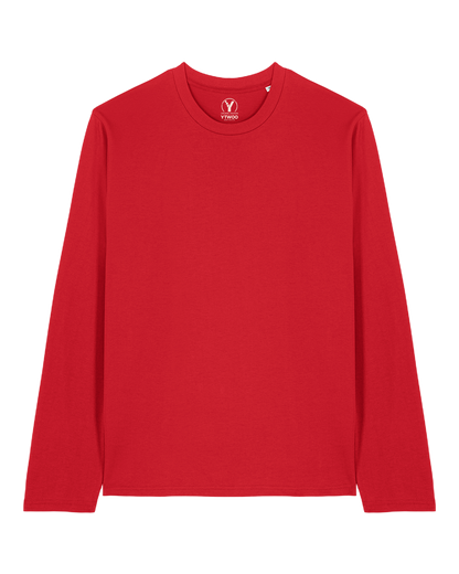 YTWOO-Basic-Unisex-Langarmshirt-100-Bio-Baumwolle-Eco-Fair-produziert-Nachhaltig-ROT-PACK-FRONT