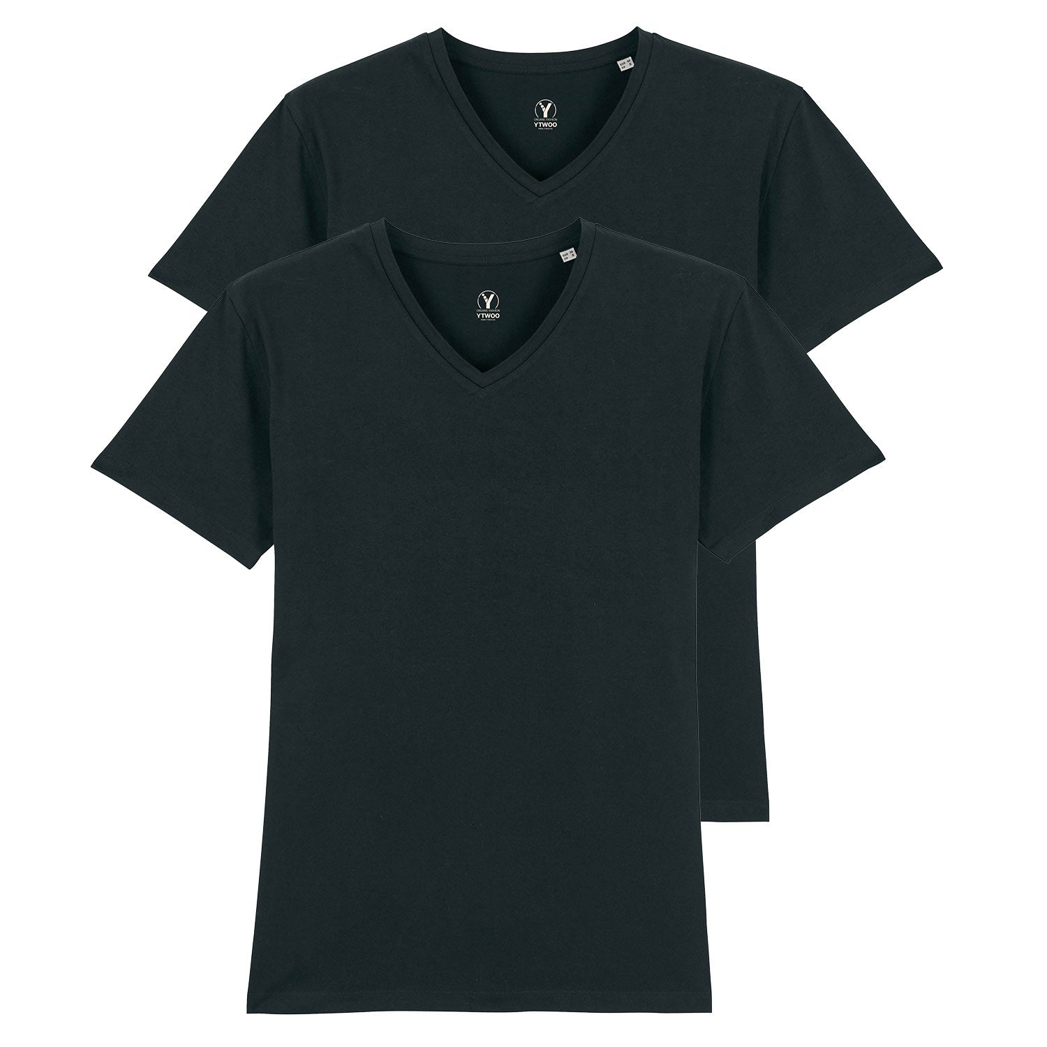2er Pack Männer T-Shirt mit V-Ausschnitt | fair & nachhaltig