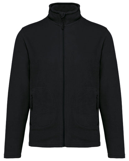 BLACK-SCHWARZ-FRONT-Unisex-Fleecejacke-Bodywarmer-Jacke-Winterjacke-Herbstjacke-UEbergangsjacke-Fleece-Recyceltes-Polyester-Nachhaltig-Recycelt-XS-bis-5XL