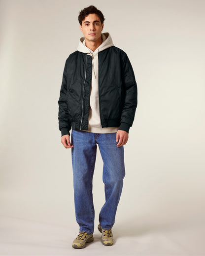 Bomber Jacke Unisex - Schwarz