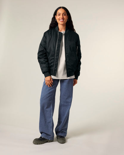 Bomber Jacke Unisex - Schwarz