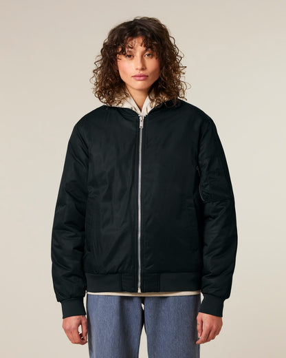 Bomber Jacke Unisex - Schwarz