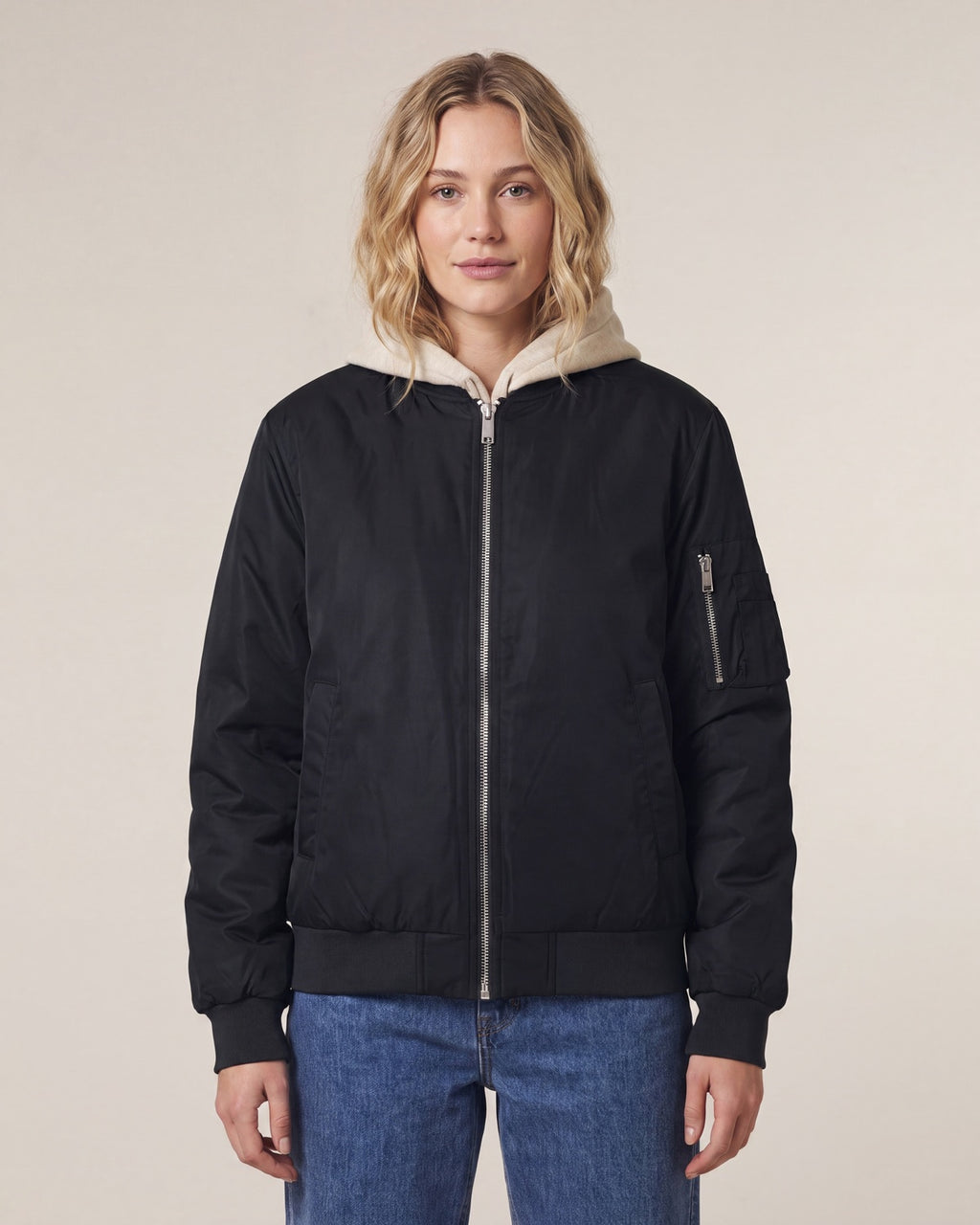 Bomber Jacke Unisex - Schwarz