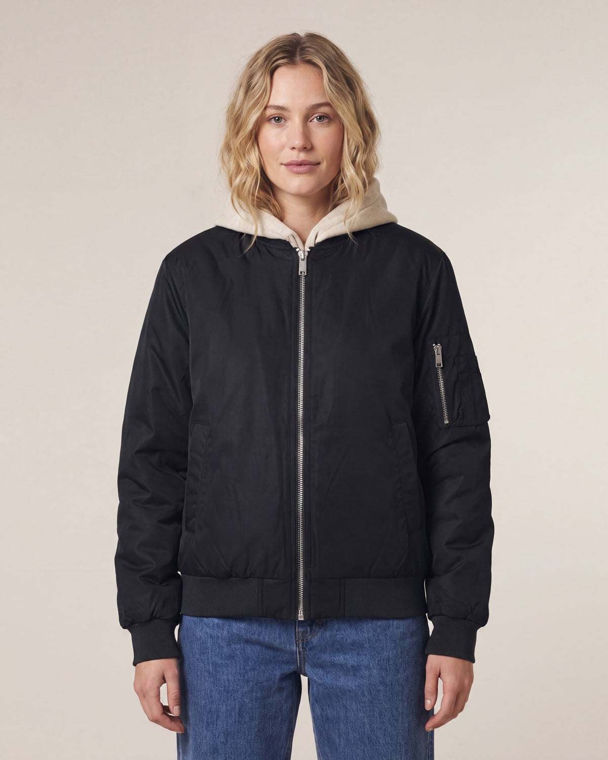 Bomber Jacke Unisex - Schwarz