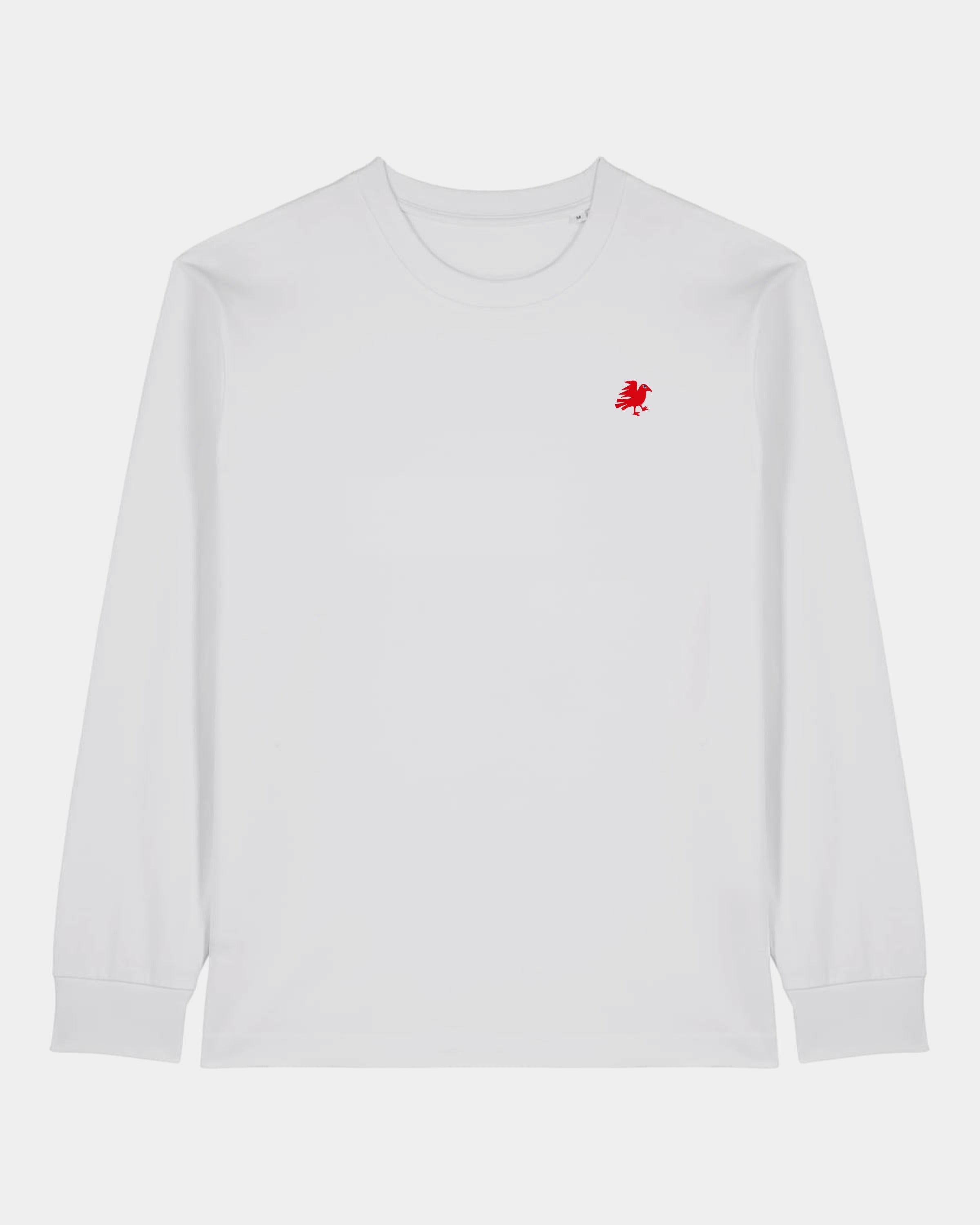 Heavy Langarmshirt Brauerei Königshof - vorne - Rot - Weiß
