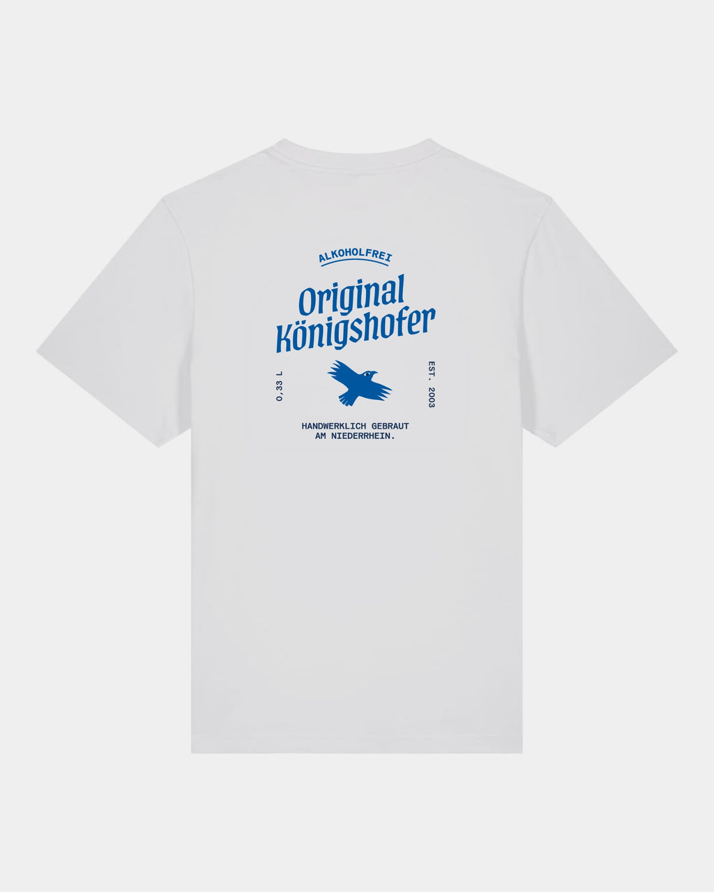 Heavy T-Shirt Brauerei Königshof - hinten - Blau - Weiß