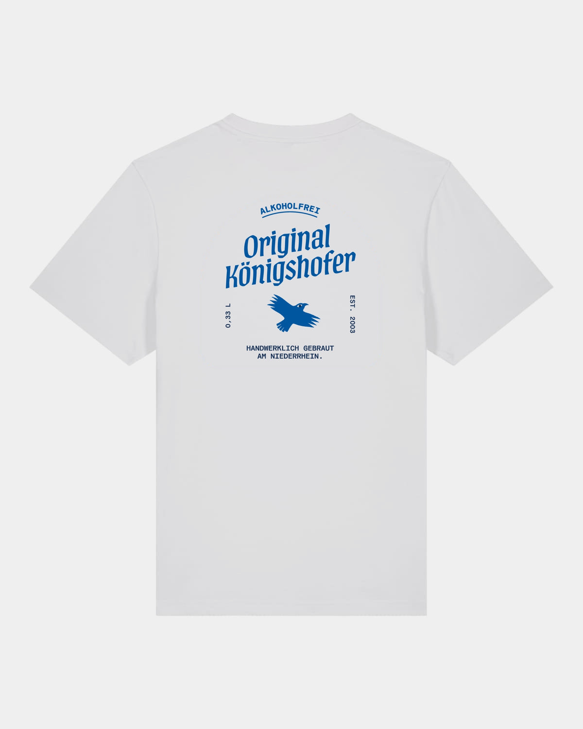 Heavy T-Shirt Brauerei Königshof - hinten - Blau - Weiß