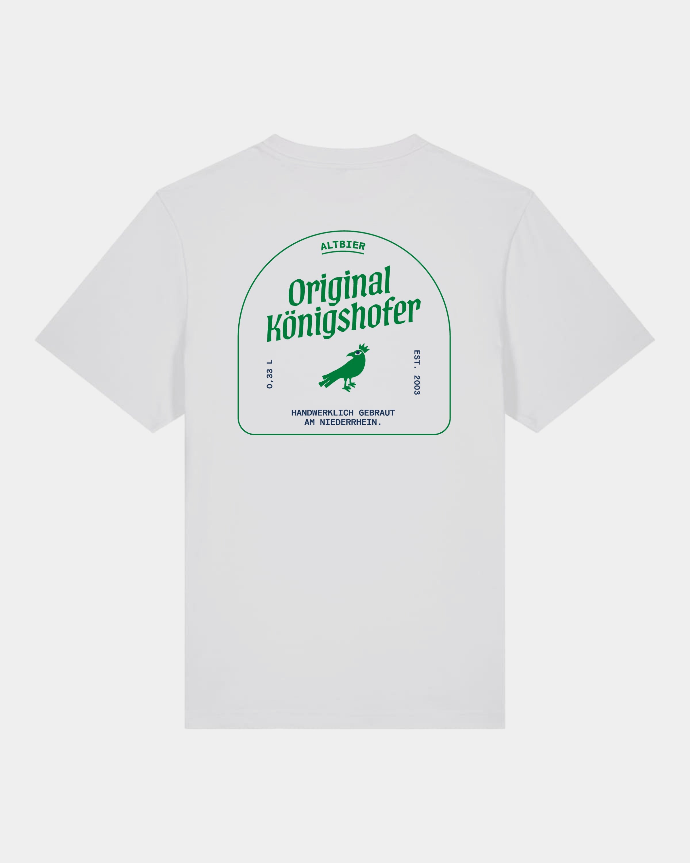 Heavy T-Shirt Brauerei Königshof - hinten - Grün - Weiß