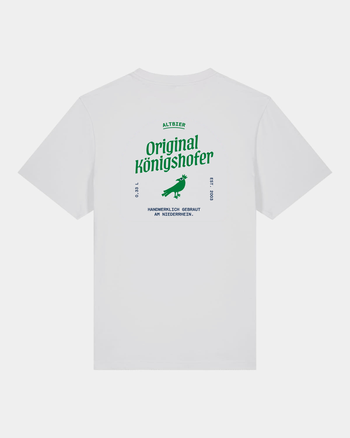 Heavy T-Shirt Brauerei Königshof - hinten - Grün - Weiß