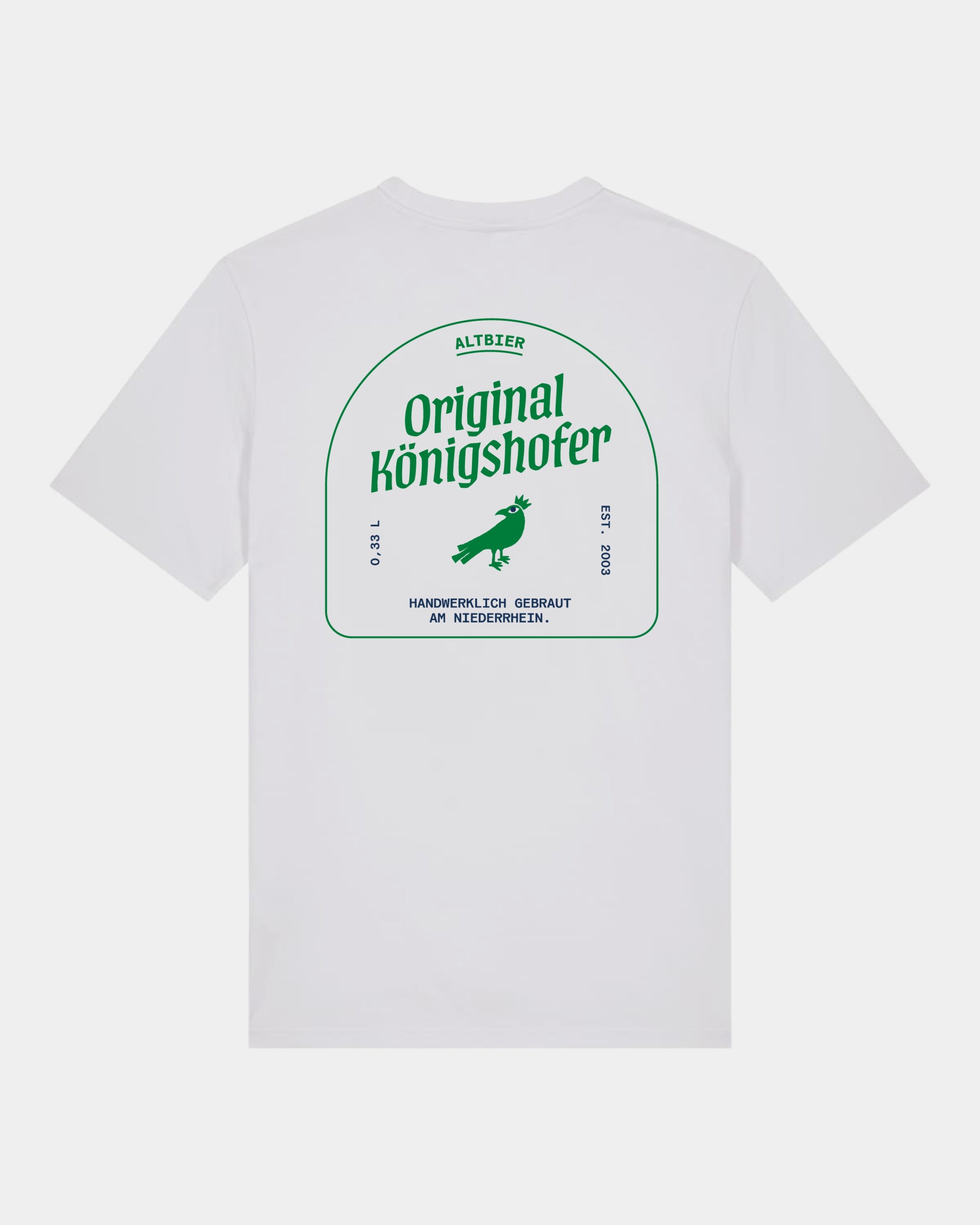Mediumweight T-Shirt Brauerei Königshof - hinten - Grün - Weiß