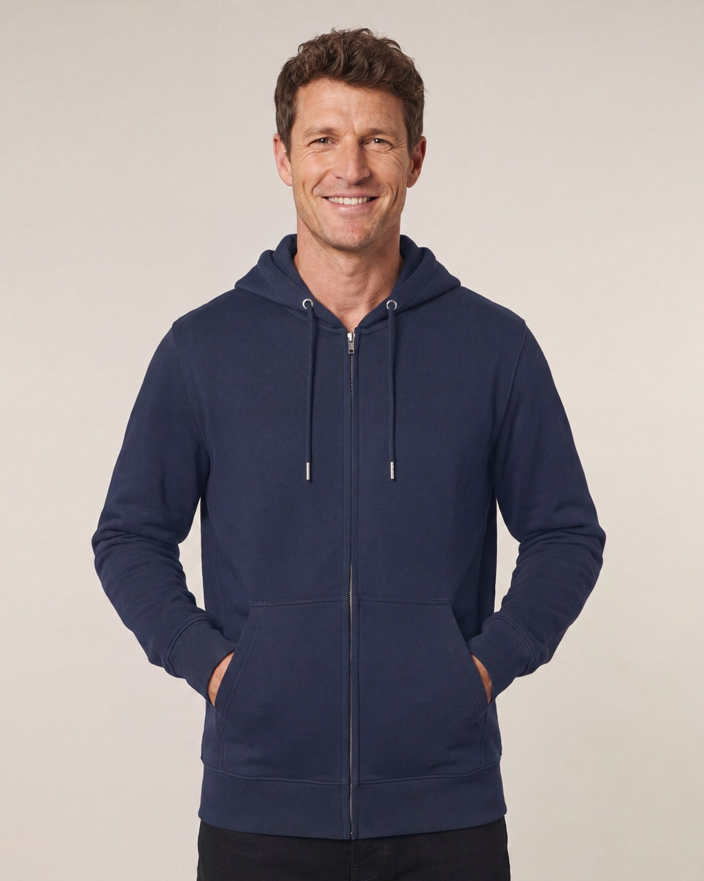 Mediumweight Zip Hoodie Unisex - Navy
