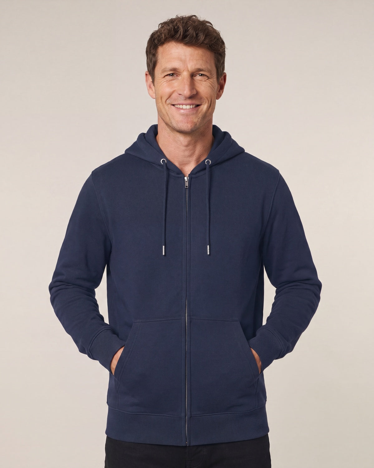 Mediumweight Zip Hoodie Unisex - Navy