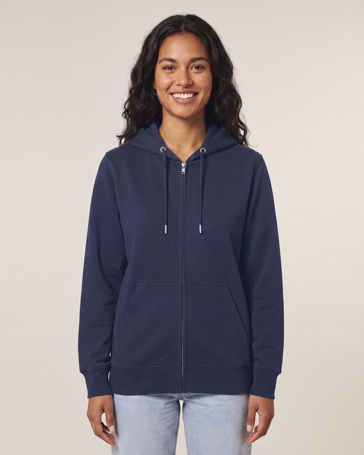 Mediumweight Zip Hoodie Unisex - Navy