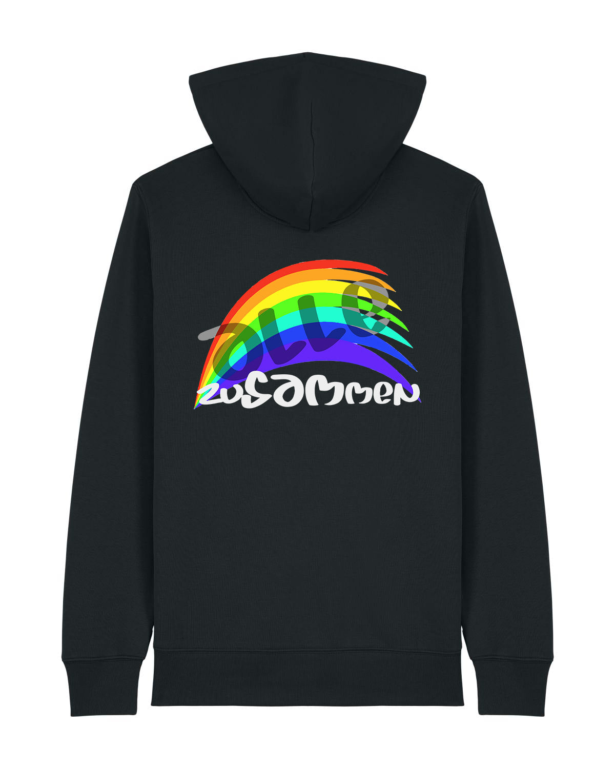 Erwachsenen Unisex ZIP-Jacke Schwarz