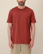 Mediumweight T-Shirt Logo Stammeszeit - Earthy Red