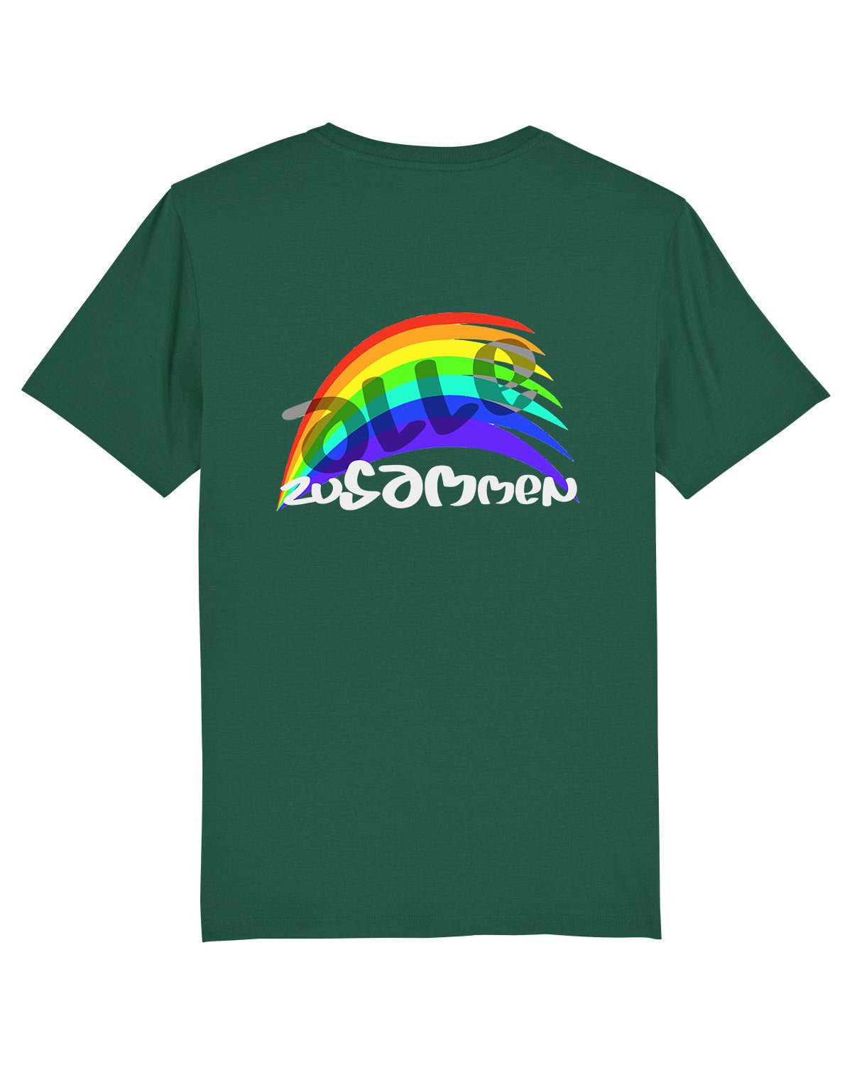 Erwachsenen Unisex T-Shirt Dunkelgrün