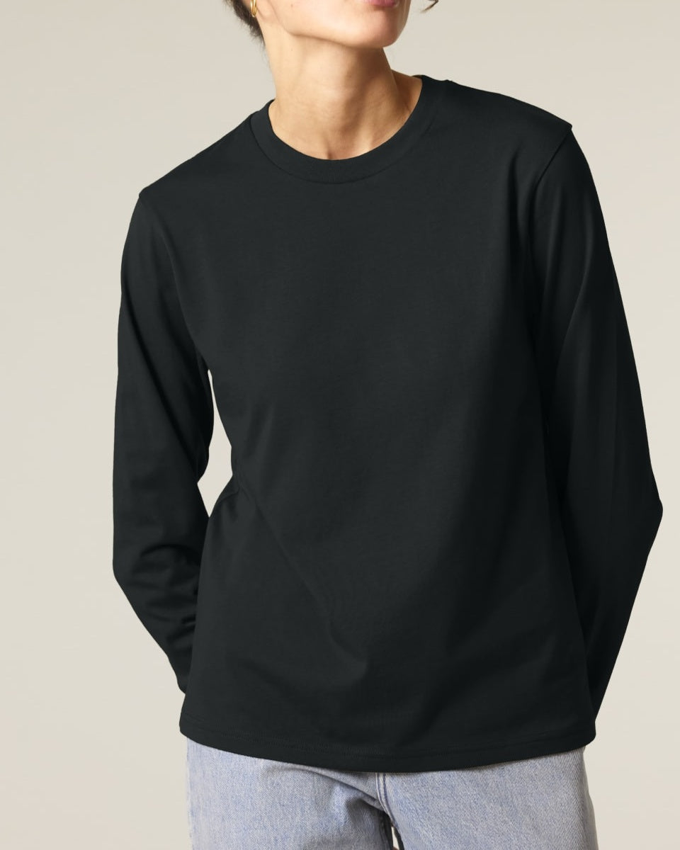 Middleweight Langarmshirt Unisex - Schwarz