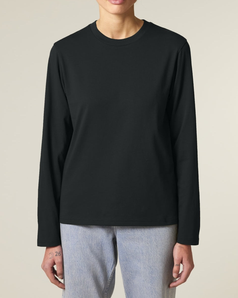 Middleweight Langarmshirt Unisex - Schwarz