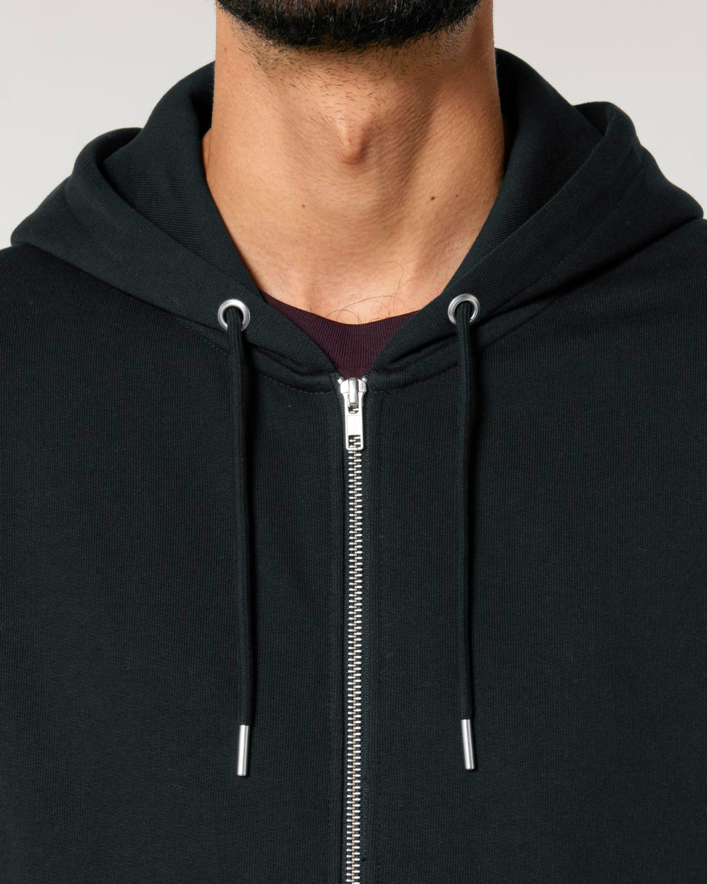 Heavyweight Zip Hoodie Unisex - Schwarz