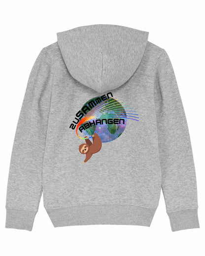 Kinder Hoodie Grau meliert