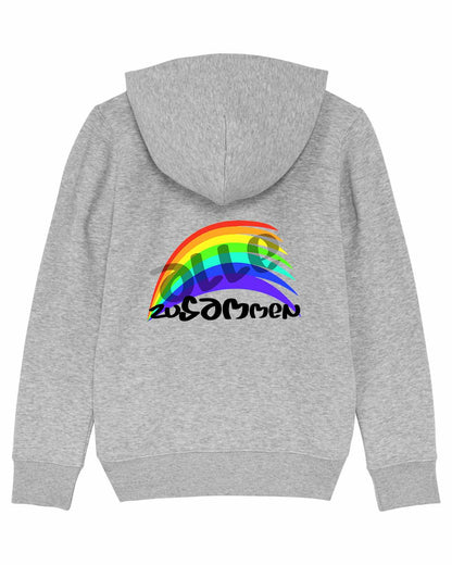 Kinder Hoodie Grau meliert
