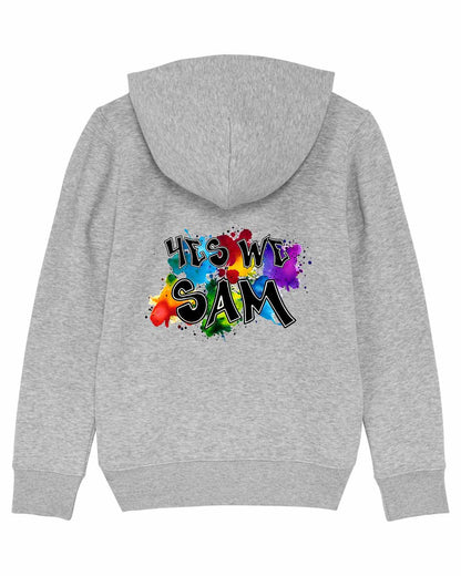 Kinder Hoodie Grau meliert