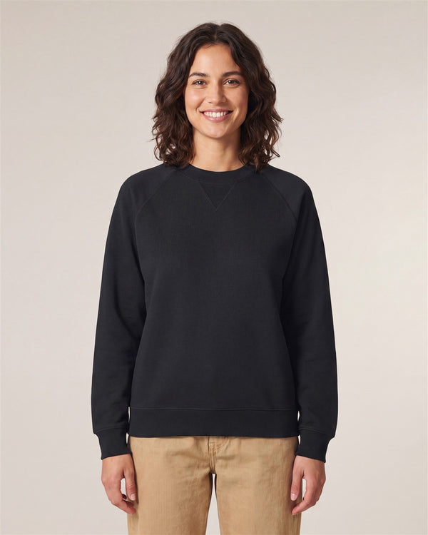 Relaxed Raglan Sweatshirt Unisex - Schwarz