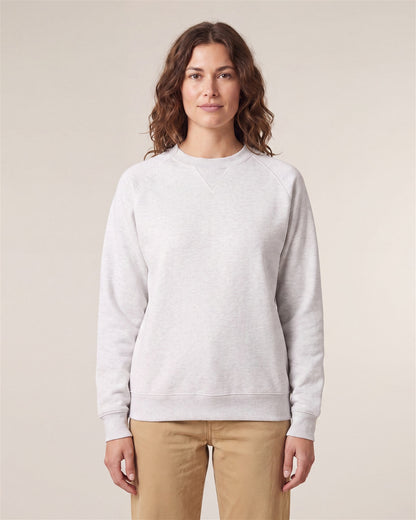 Relaxed Raglan Sweatshirt Unisex - Cool Heather Grey