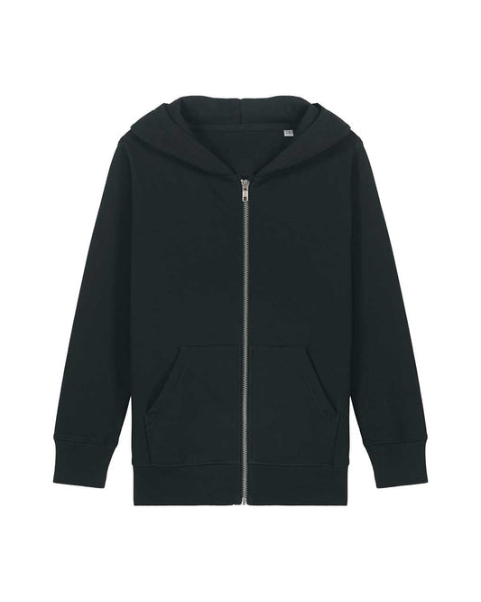 Kinder Zip Hoodie Unisex - Schwarz