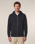 Mid-Light Zip Hoodie Unisex - Schwarz