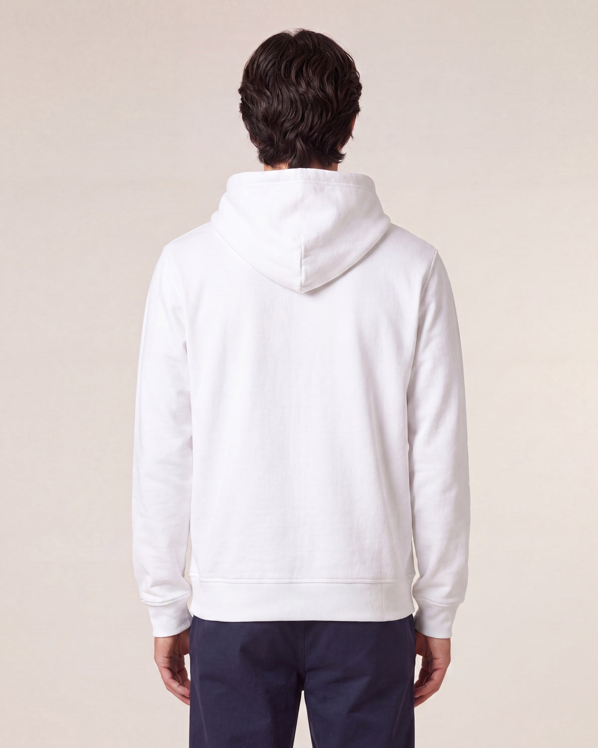Mid-Light Zip Hoodie Unisex - Weiß