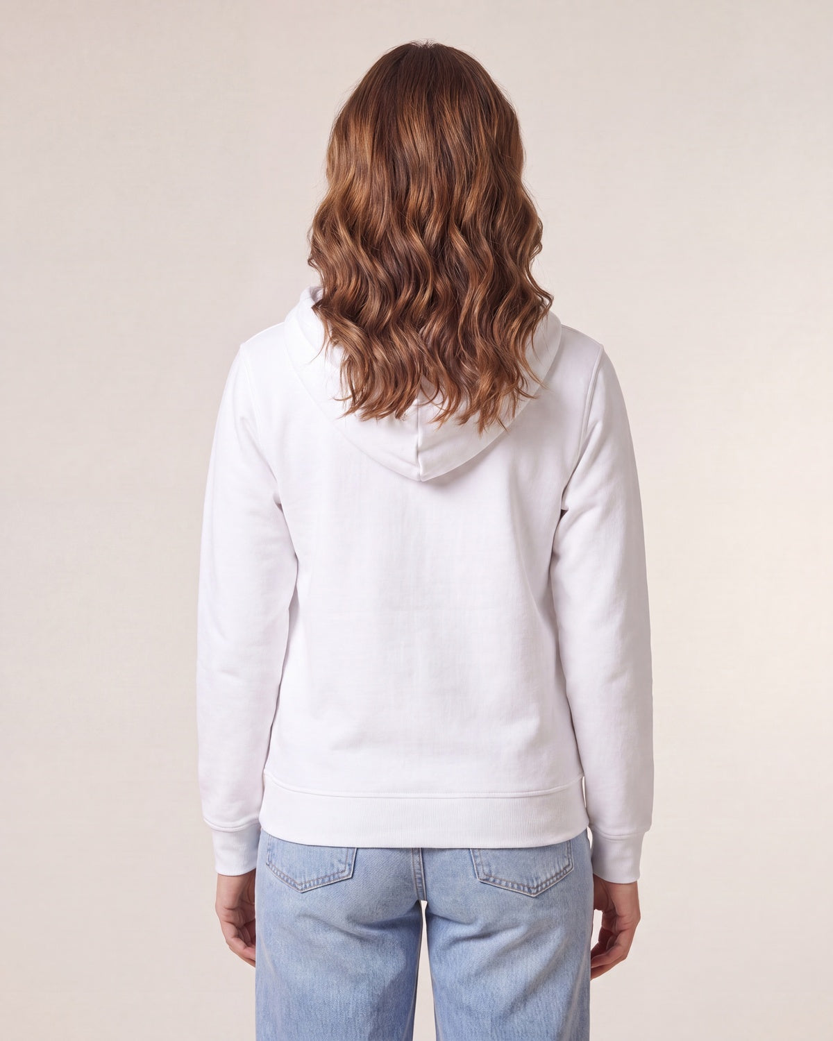 Mid-Light Zip Hoodie Unisex - Weiß