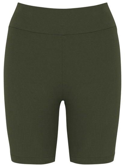 Kurze Radlerhose für Damen aus dehnbarer Bio Baumwolle