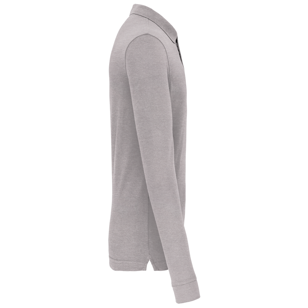 Herren Arbeits-Poloshirt Langarm - Oxford Grey