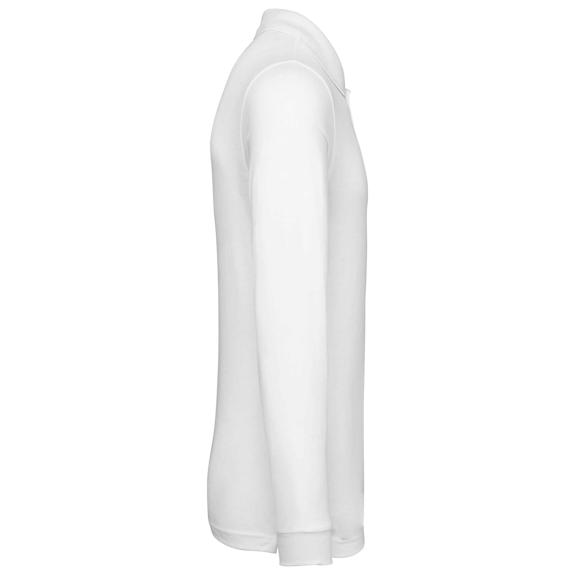 Herren Arbeits-Poloshirt Langarm - Weiß