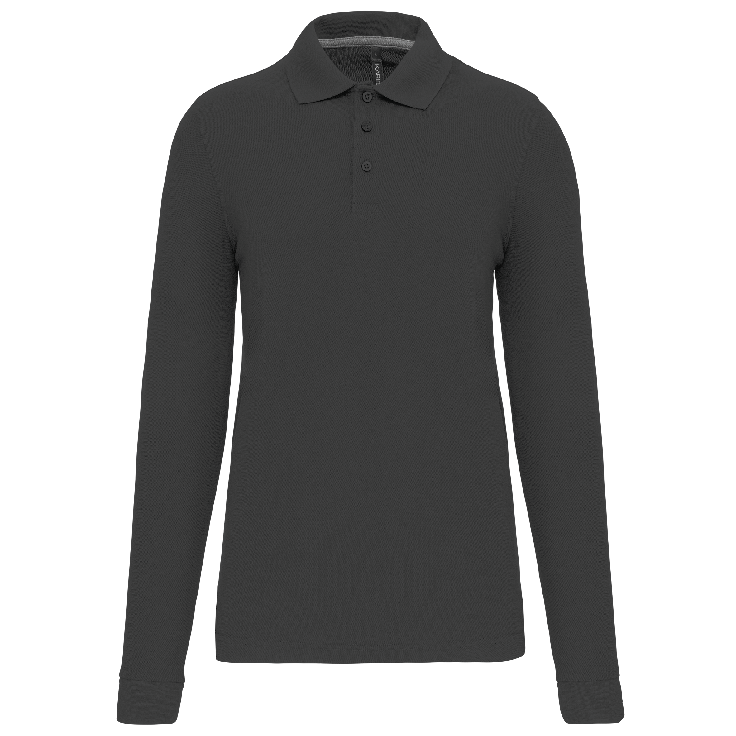 Herren Arbeits-Poloshirt Langarm - Dark Grey
