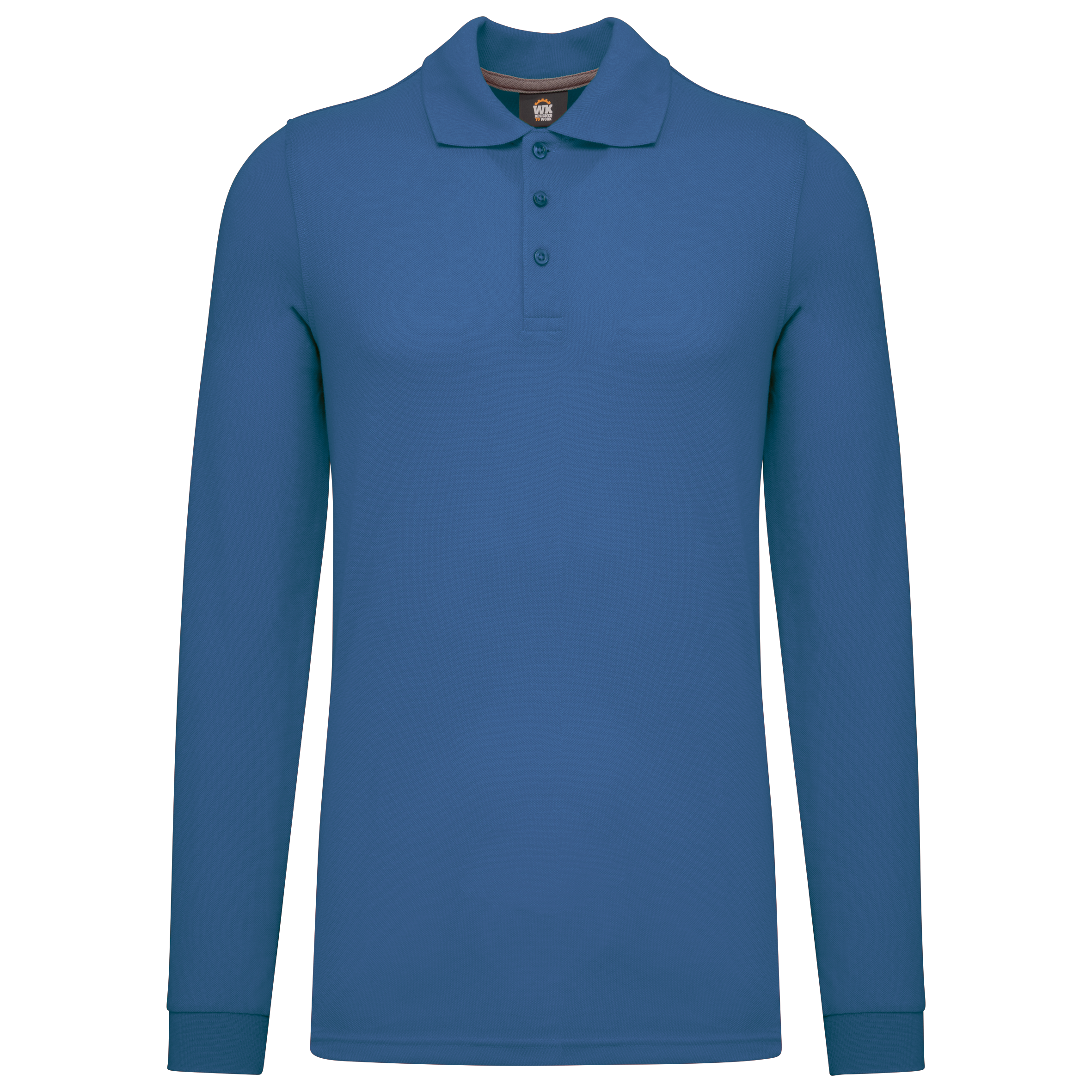 Herren Arbeits-Poloshirt Langarm - Light Royal Blue