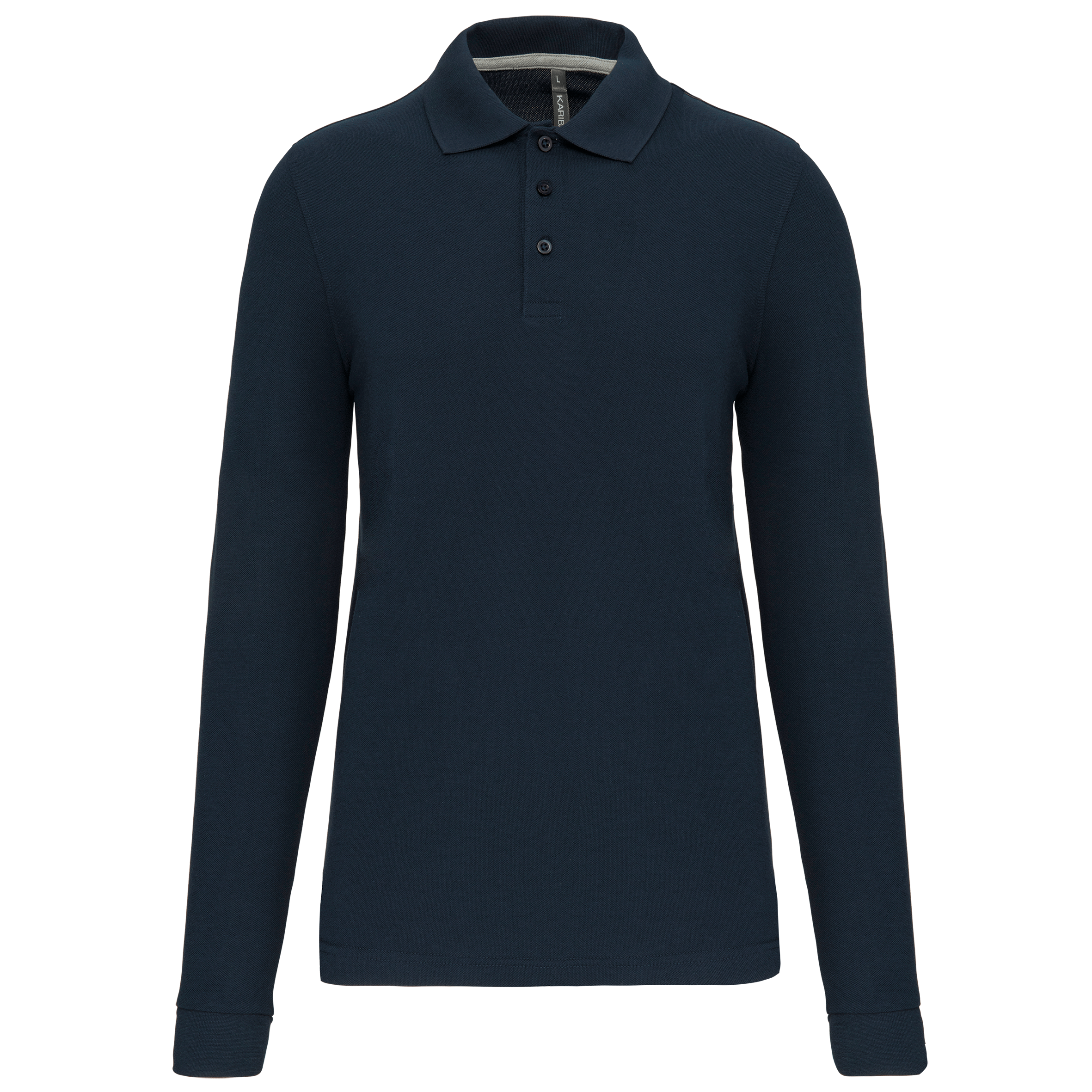 Herren Arbeits-Poloshirt Langarm - Navy