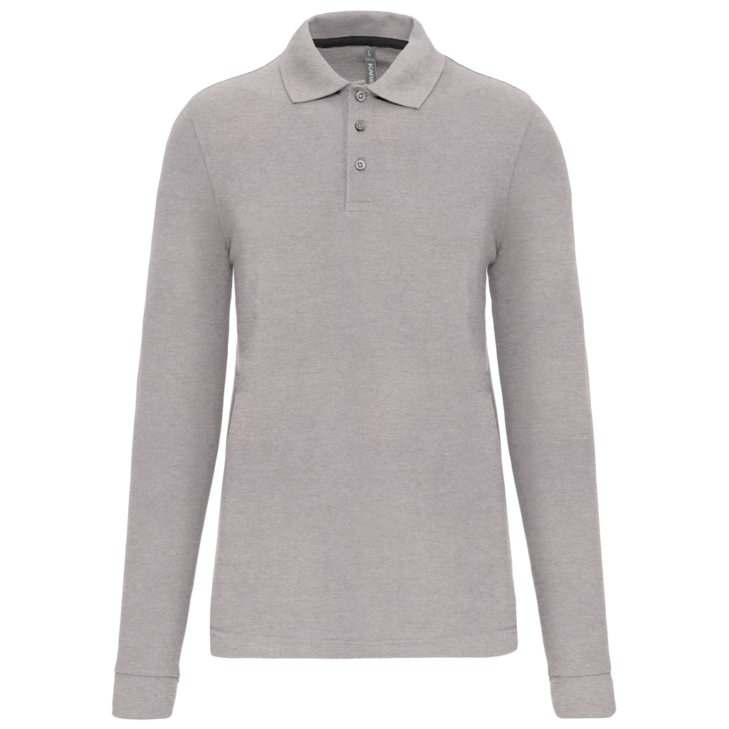 Herren Arbeits-Poloshirt Langarm - Oxford Grey