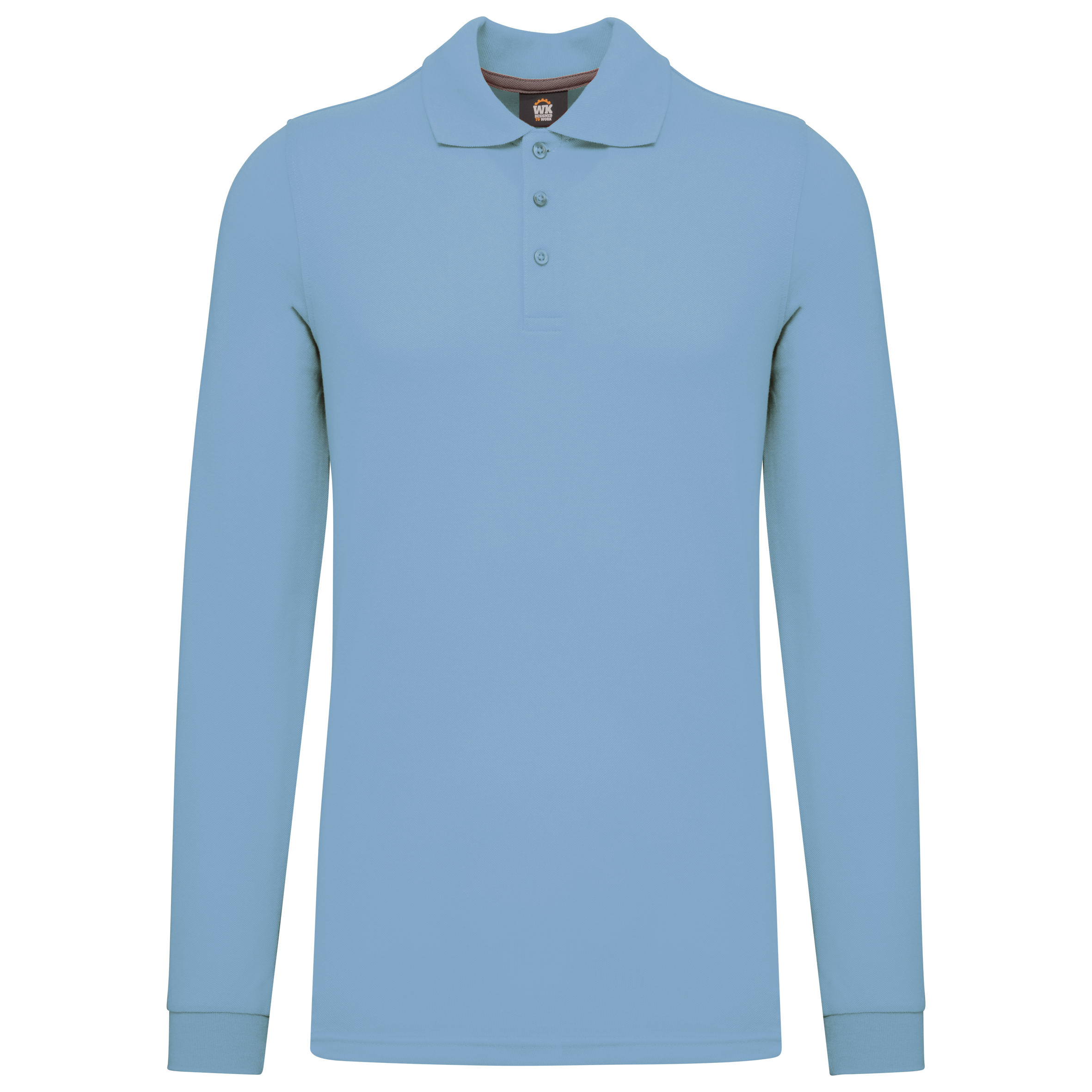 Herren Arbeits-Poloshirt Langarm - Sky Blue