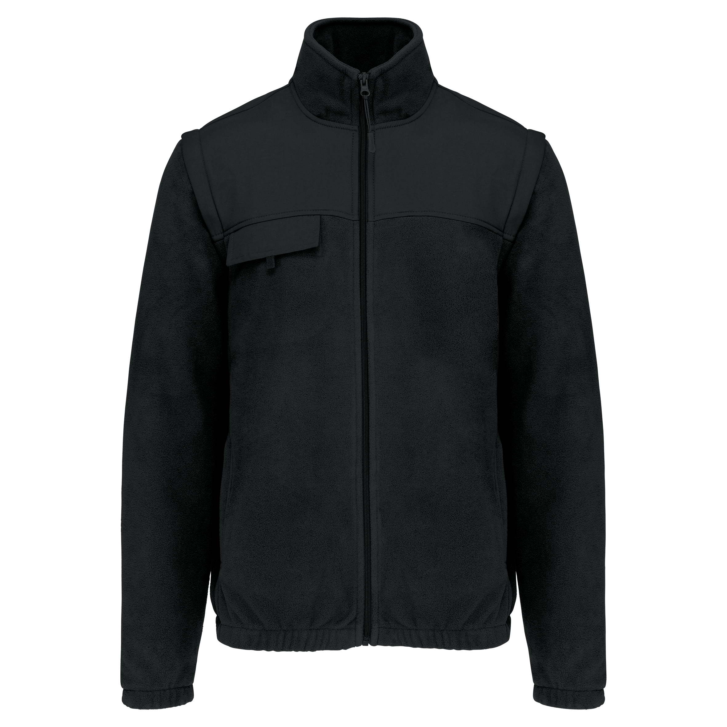 Herren Arbeits-Fleecejacke 2-in-1 - Schwarz
