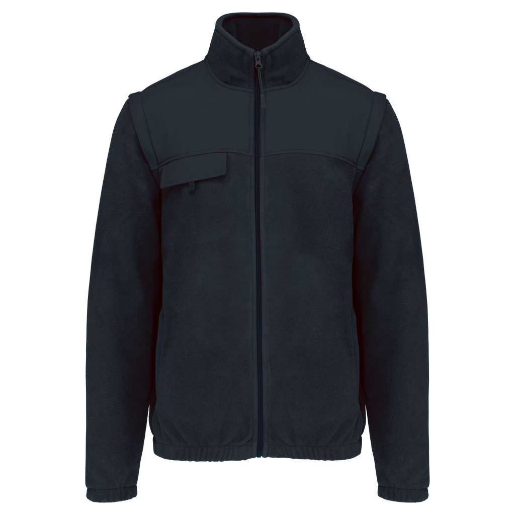 Herren Arbeits-Fleecejacke 2-in-1 - Navy