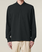Classic Longsleeve Polo Unisex - Schwarz