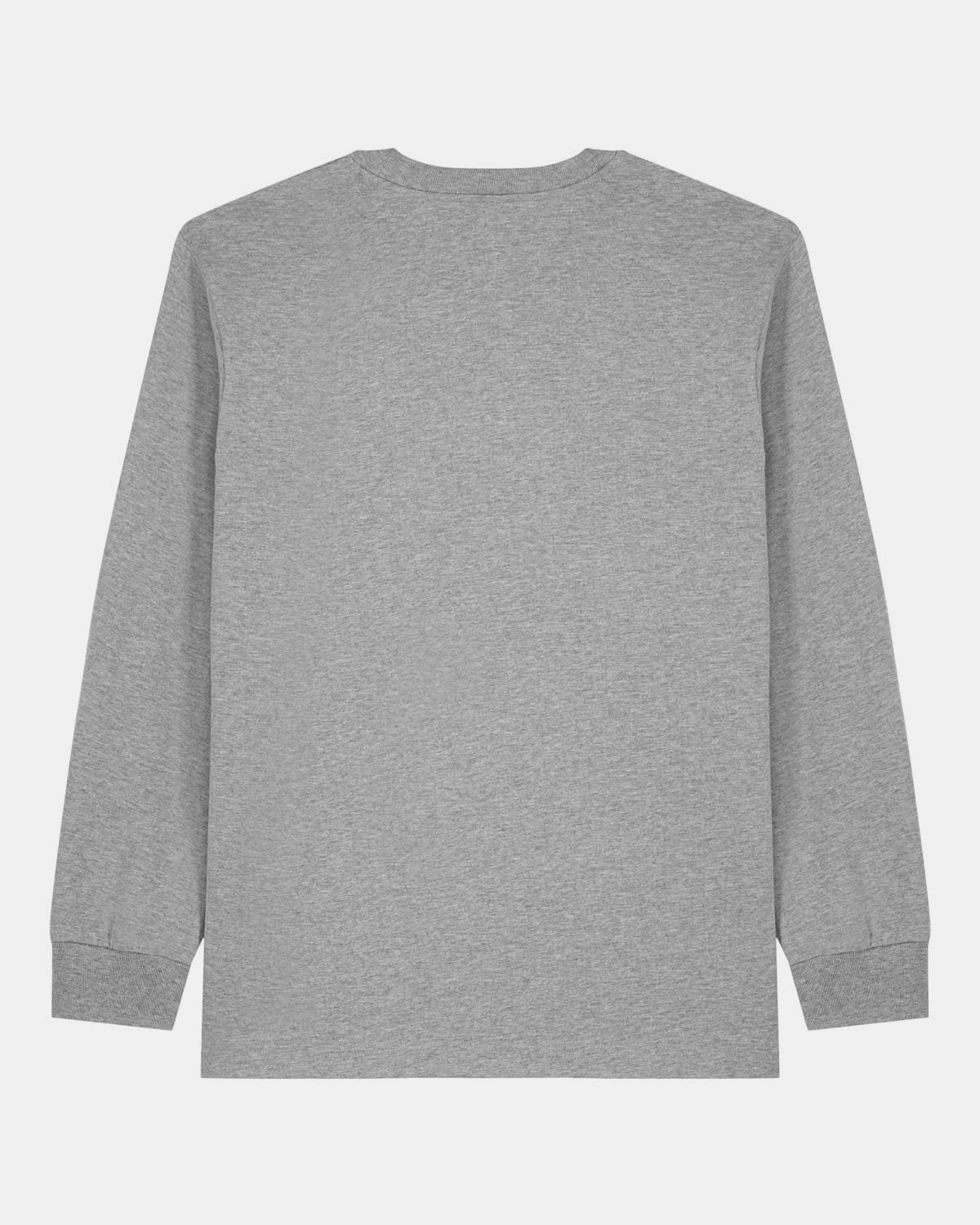 Heavy Langarmshirt Product test - hinten - Heather Grey