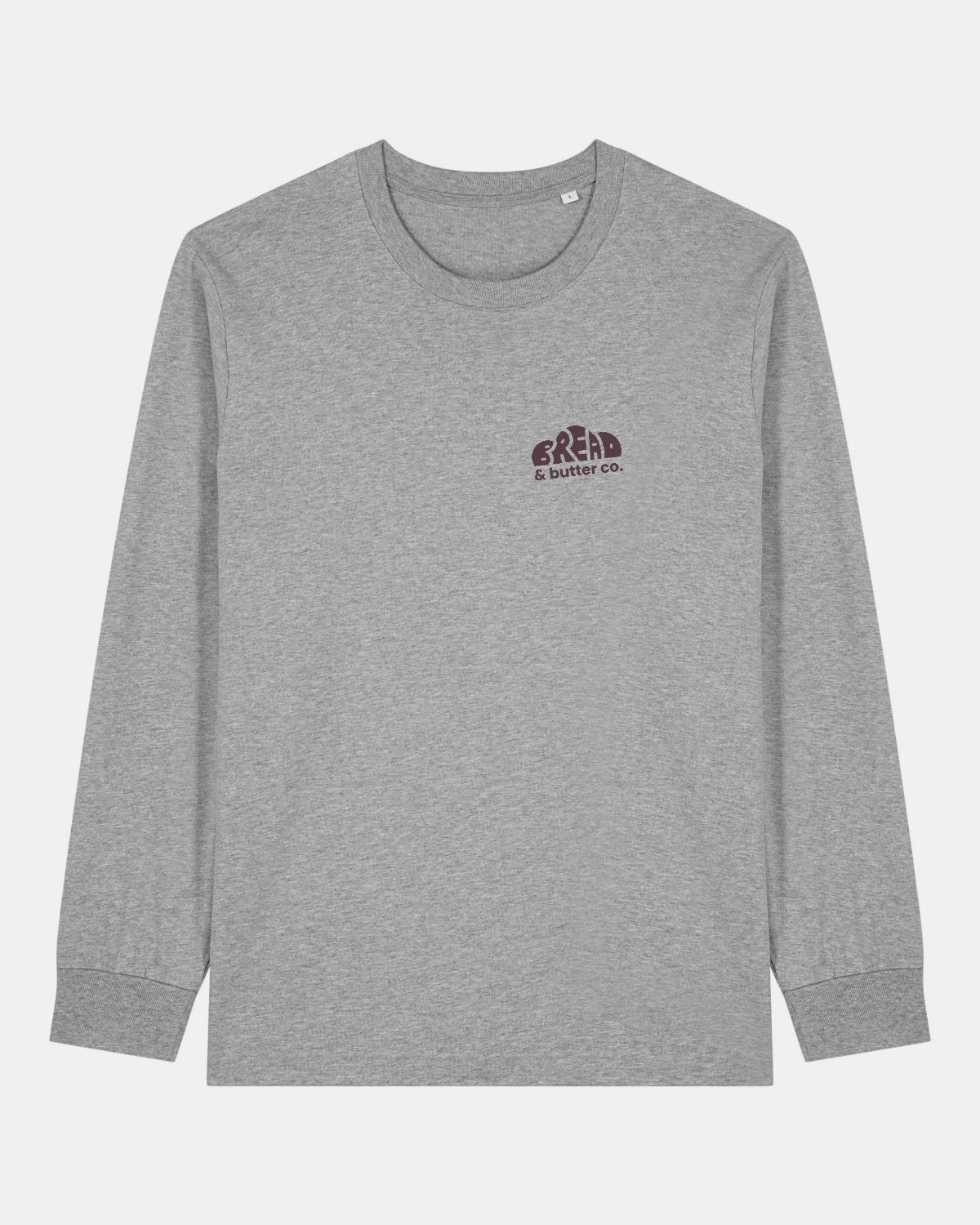 Heavy Langarmshirt Product test - vorne - Heather Grey