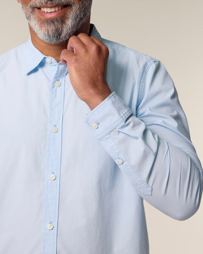 Herren Popelinehemd