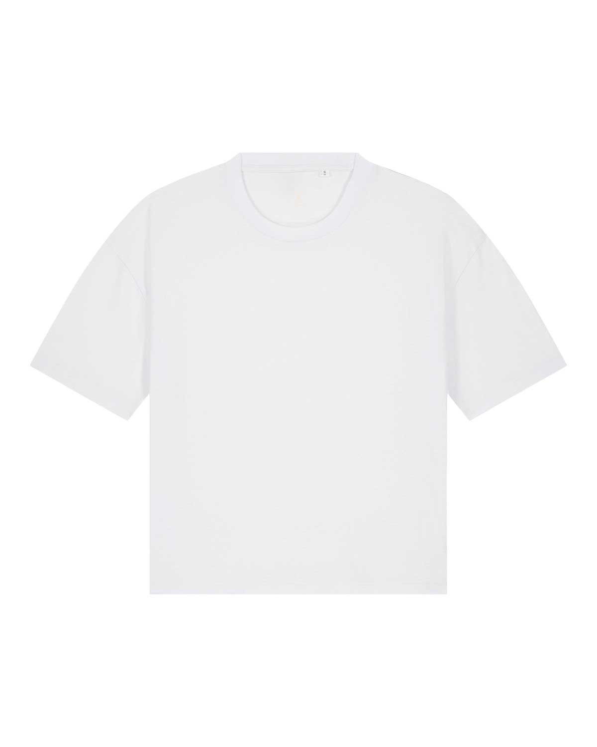 Damen Boxy T-Shirt aus Bio-Baumwolle - Weiß