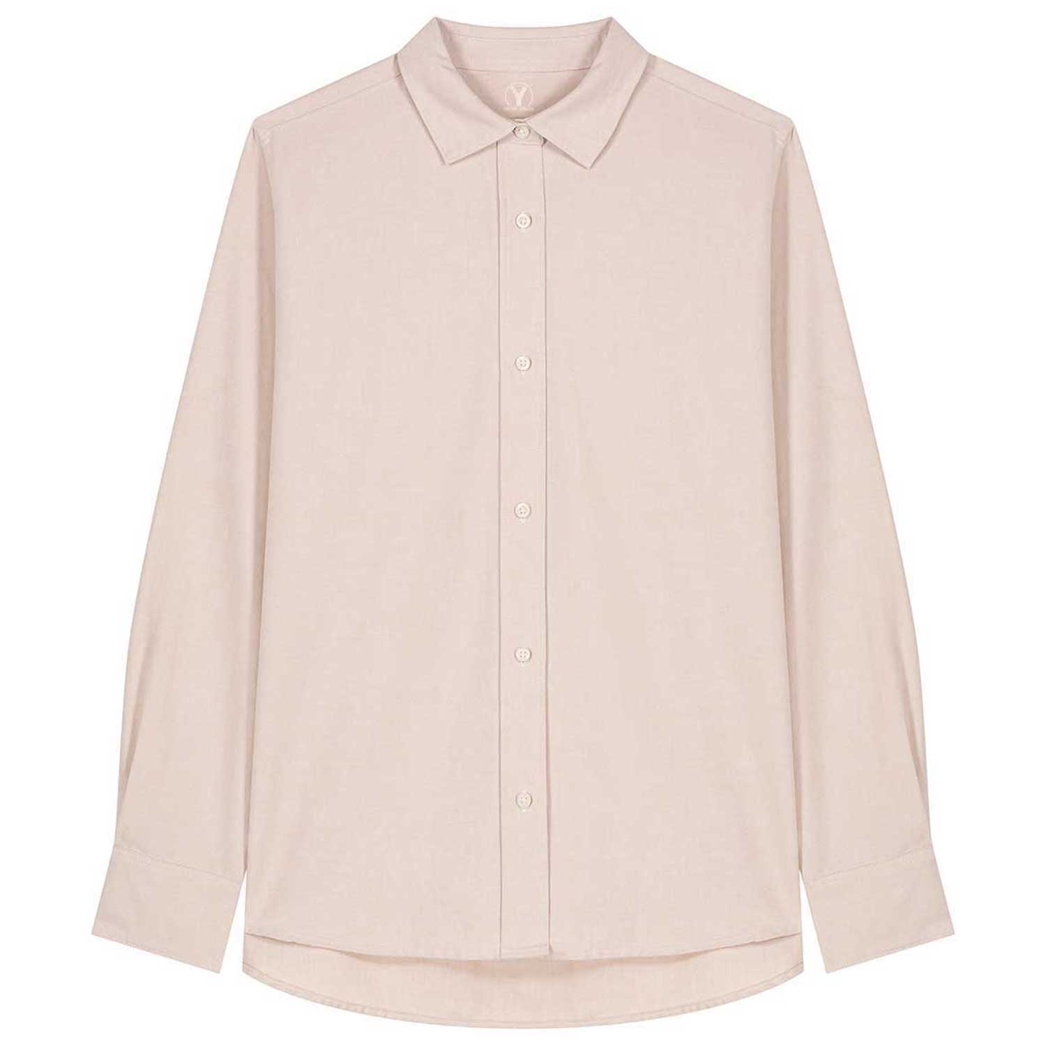 Damen-Oxford-Hemd aus Bio-Baumwolle - Beige Oxford